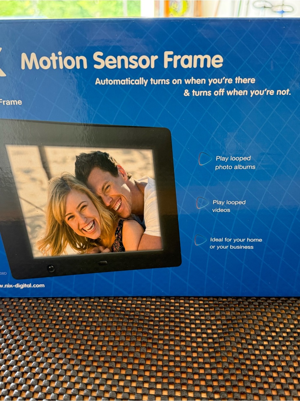 Motion Sensor Digital Photo Frame - Black